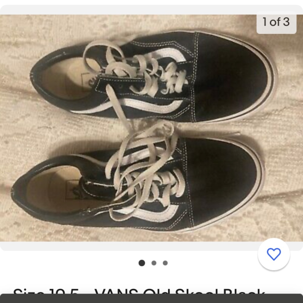 Vans oldskool black and white